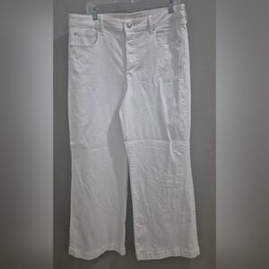 American Eagle Outfitters White Wide Leg Jeans